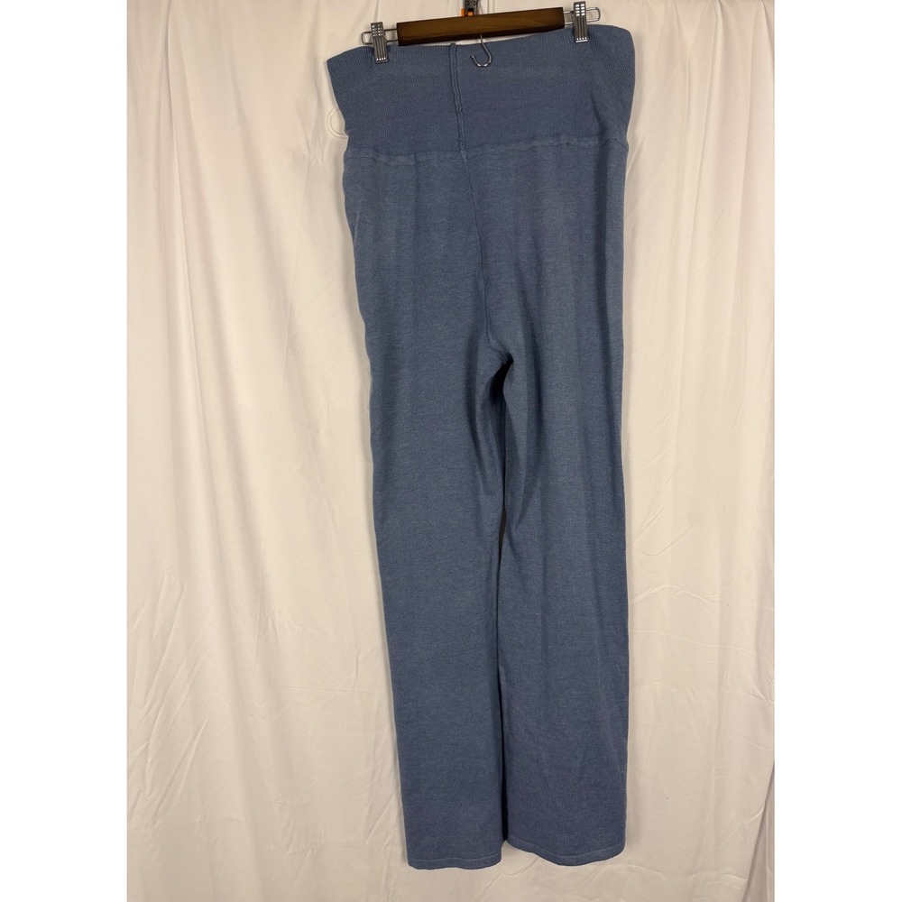 No Boundaries Blue Knit Lounge Pants High Rise Wide Leg XL 16-18